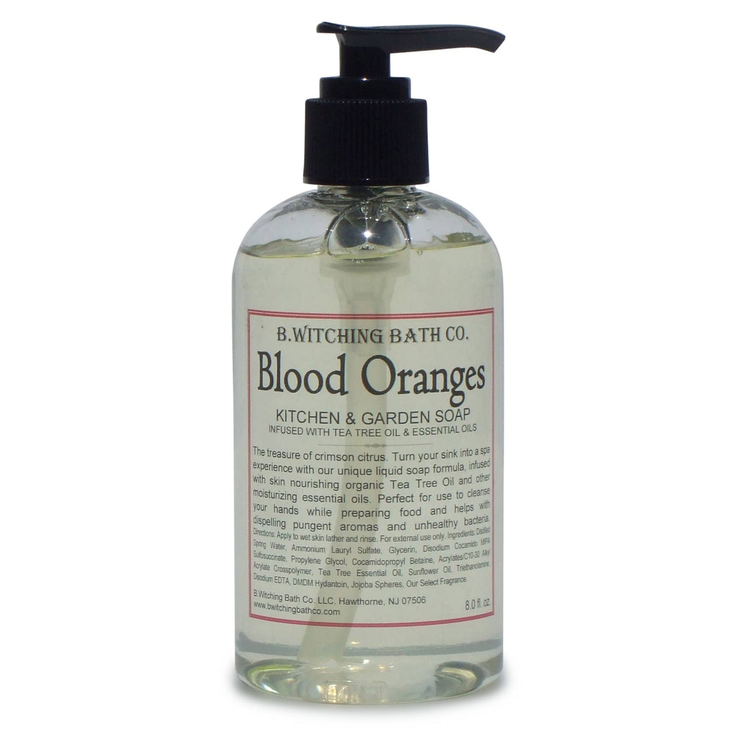 Blood Orange Kitchen & Garden Liquid Soap 8oz.