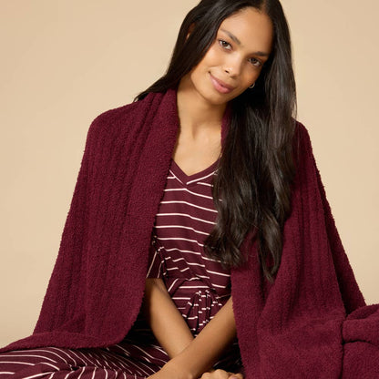 Perfect Home Decor 50" x 70" Solid Rib Marshmallow Blanket