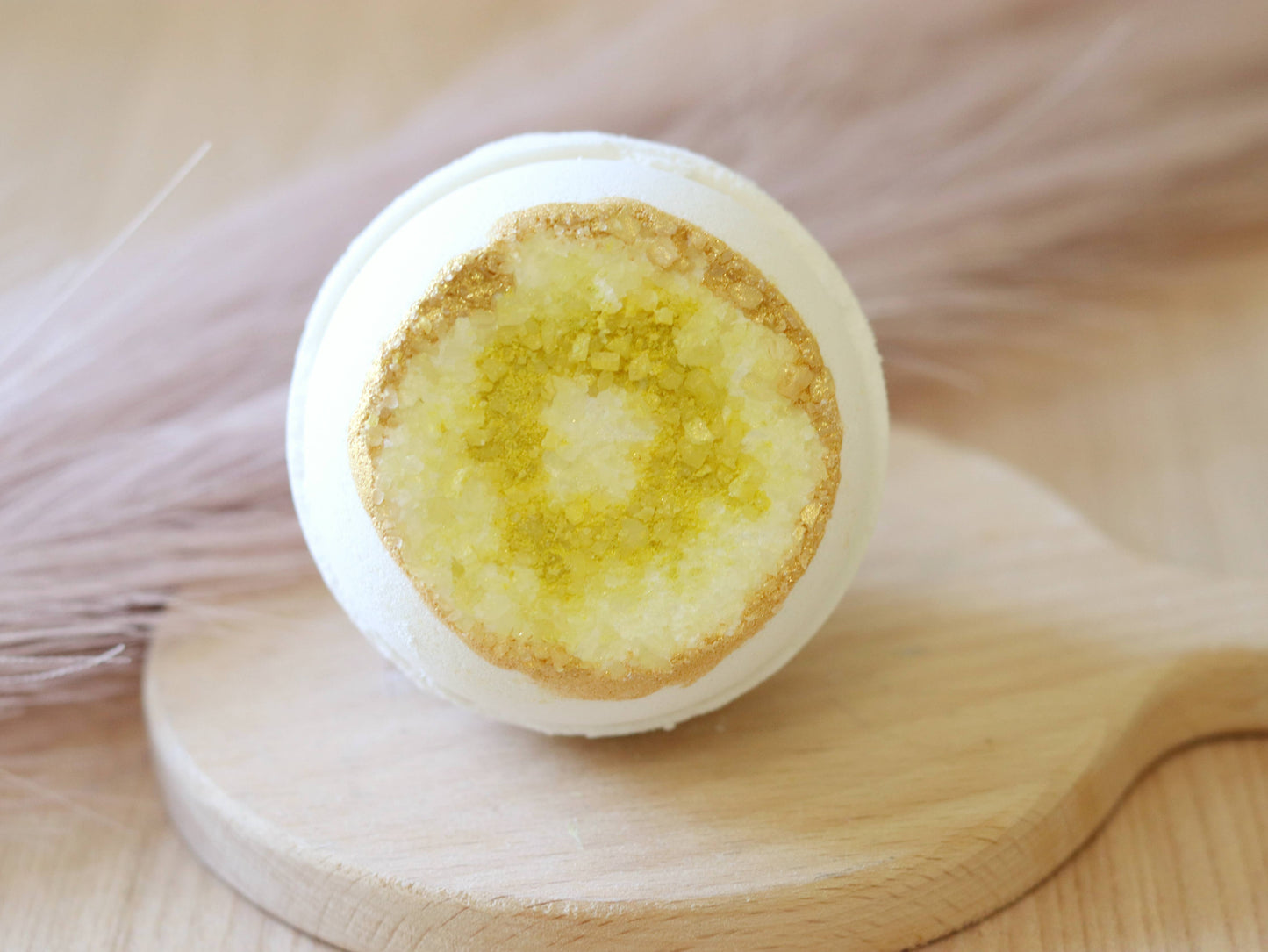 Citrine Geode Bath Bomb, Crystal Bath Bomb