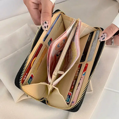 Designer Wallet Card Holder: Grey