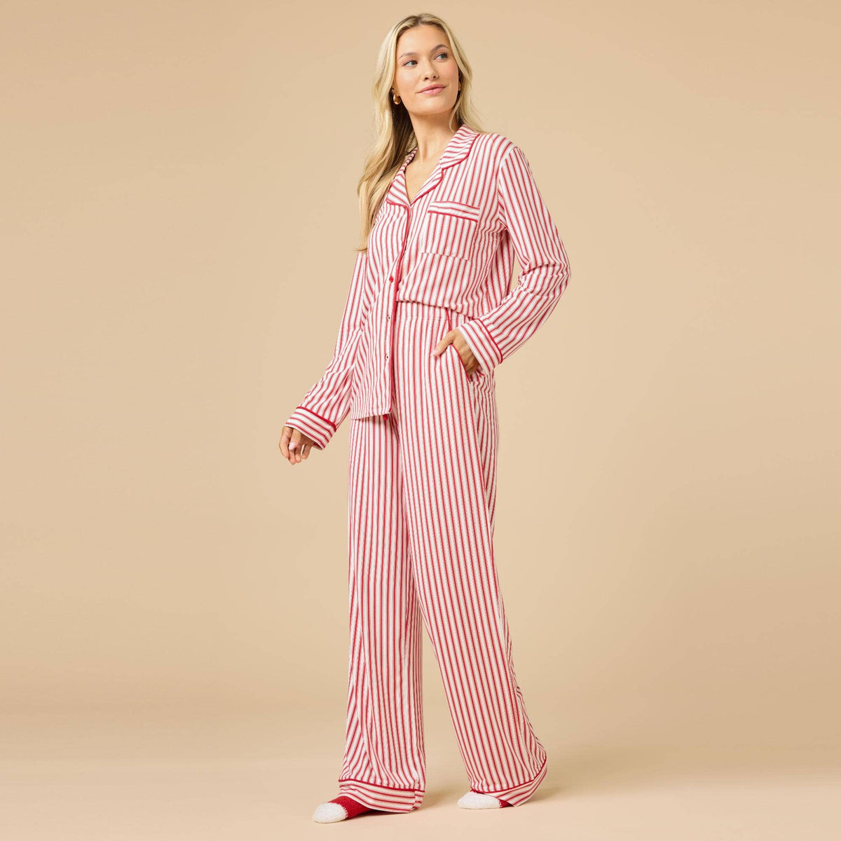 Sleep Soft Slim Notch Collar PJ Set in Prints and Solids