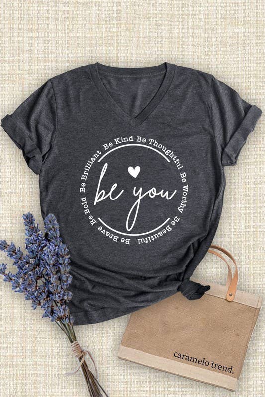 Be you Unisex Short Sleeve V Neck T-Shirt