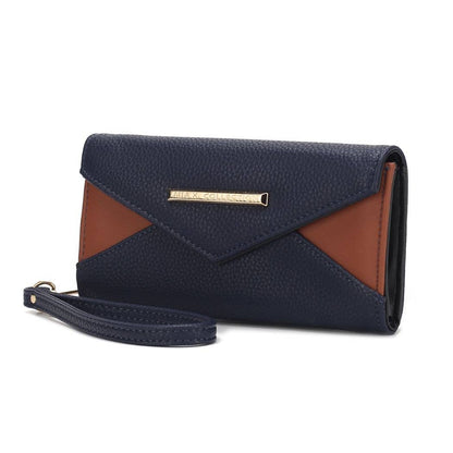 MKF Collection Kearny Vegan Leather Women Wallet Bag by Mia: Charcoal