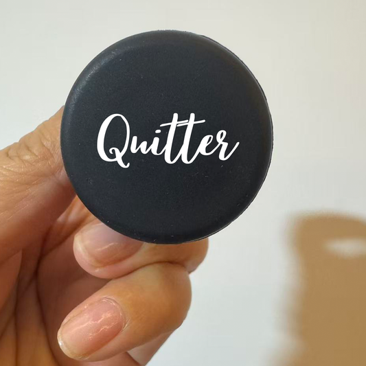 Silicone Wine Stopper in Black- Quitter 