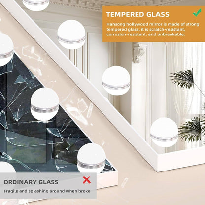 Vanity Mirror Lights And Bluetooth Speaker 32x23 Inches