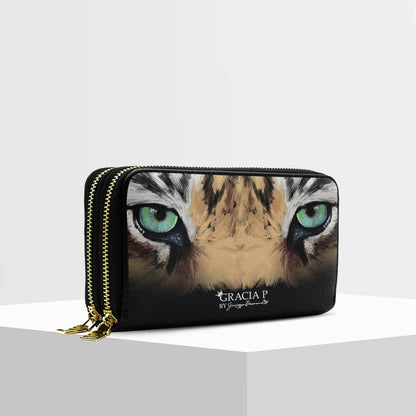 Gracia P's ANGY Double wallet - Wallets - Tiger's eyes