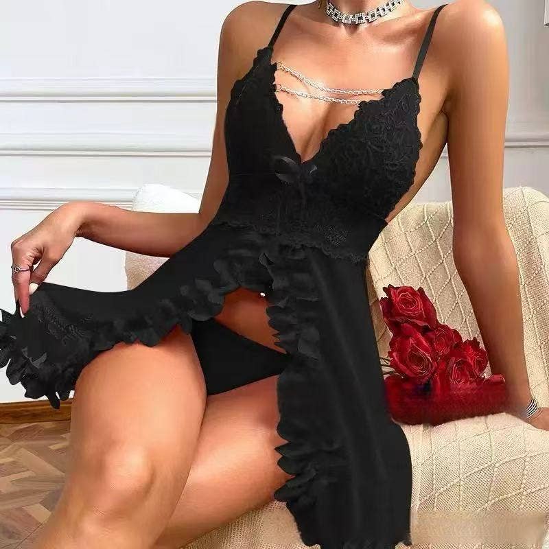 Sexy Butterfly Cardigan Suspender Skirt Underwear Set