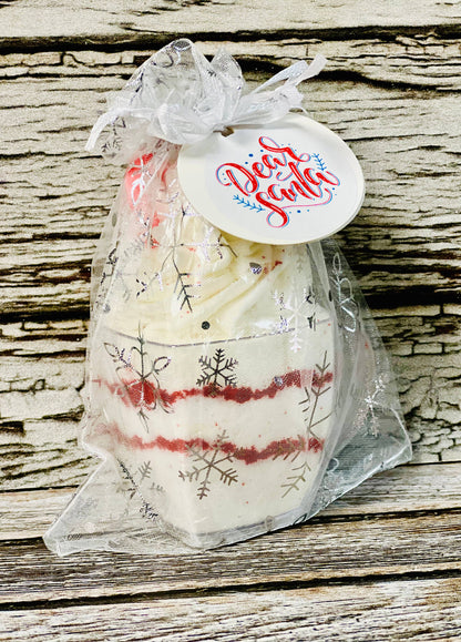 Dear Santa Bath Bomb w/ Bubble Frosting