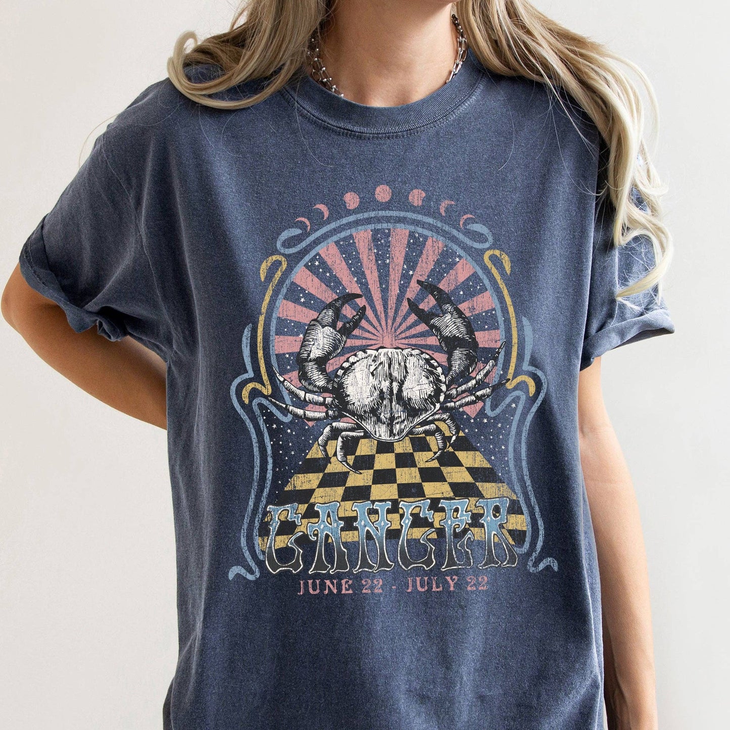 Cancer Zodiac Comfort Colors Tees, Horoscope, Astrology