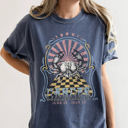 Cancer Zodiac Comfort Colors Tees, Horoscope, Astrology