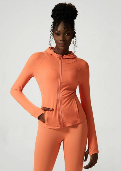 Hooded Zip  Periwinkle / Small 0-4 Active Jacket: