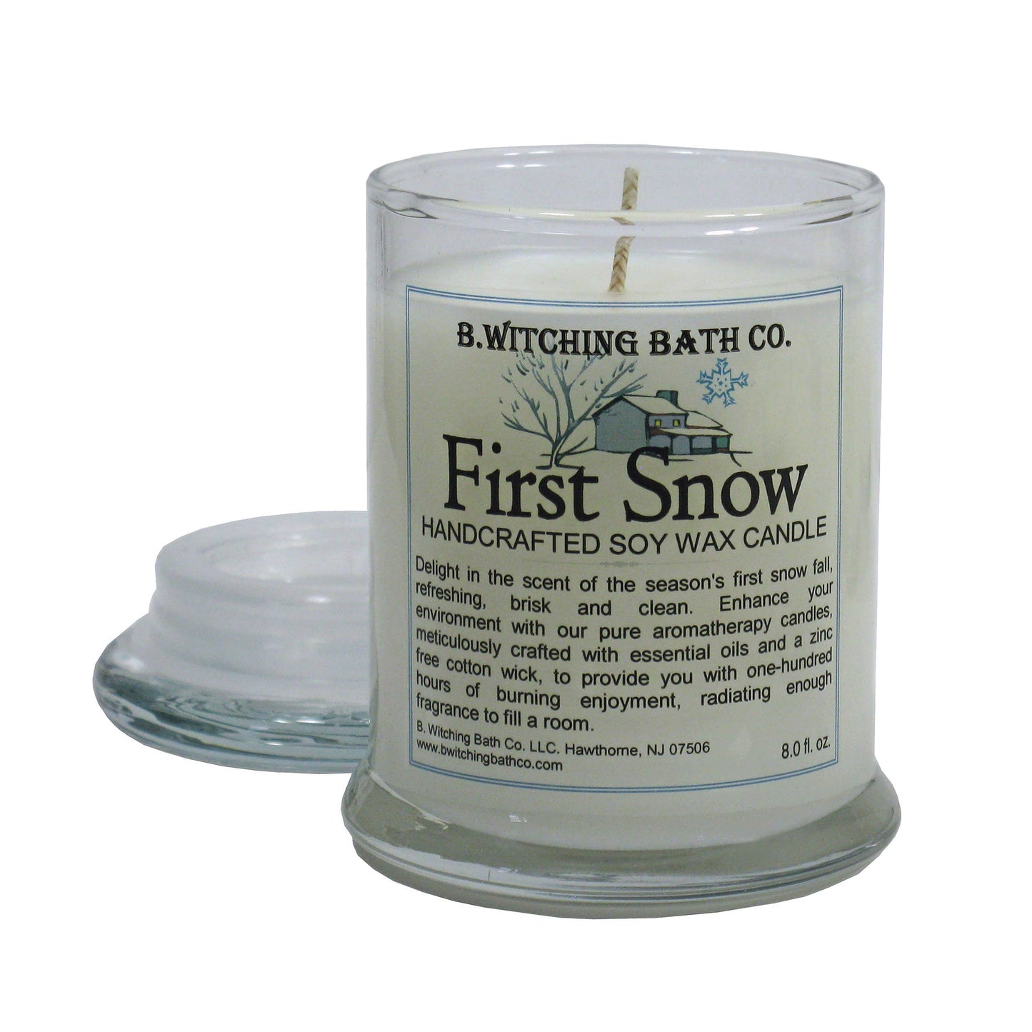 First Snow Soy Wax Apothecary Candles 8oz