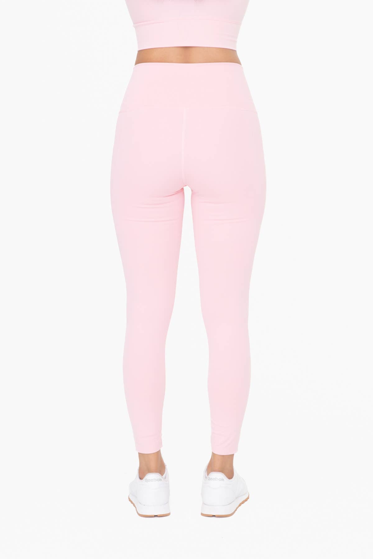 Laser-Cut and Bonded Essential Foldover Highwaist Leggings: ICE GREEN / S:M:L (2:2:2)