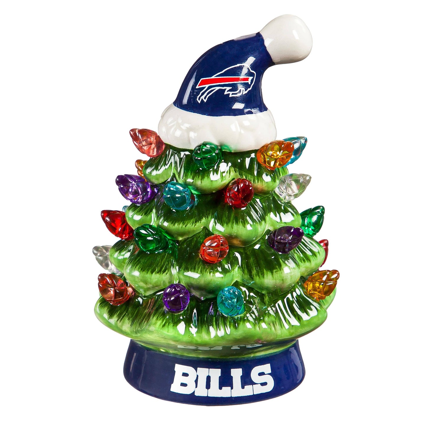 4" Mini LED Tabletop Christmas Tree, Buffalo Bills