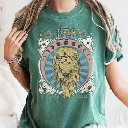 Leo Zodiac Comfort Colors Tees, Horoscope, Astrology