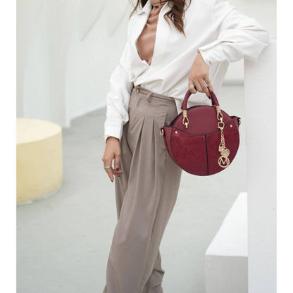 MKF Collection Nobella Crossbody Handbag By Mia K.: Wine