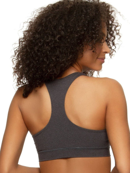 Velvety Soft Racerback Bralette 2-Pack - Charcoal Plum