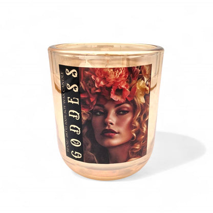 Aura Collection Goddess 10 oz Soy Wax Luster Glass Candle