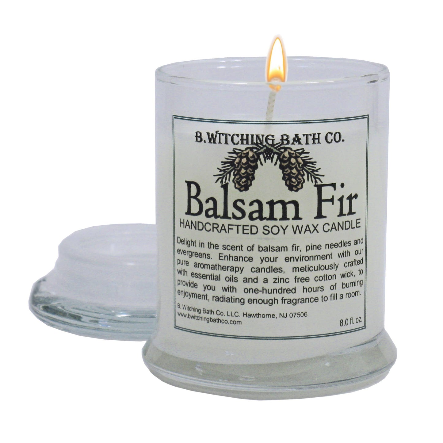 Balsam Fir Soy Wax Apothecary Candles 8oz