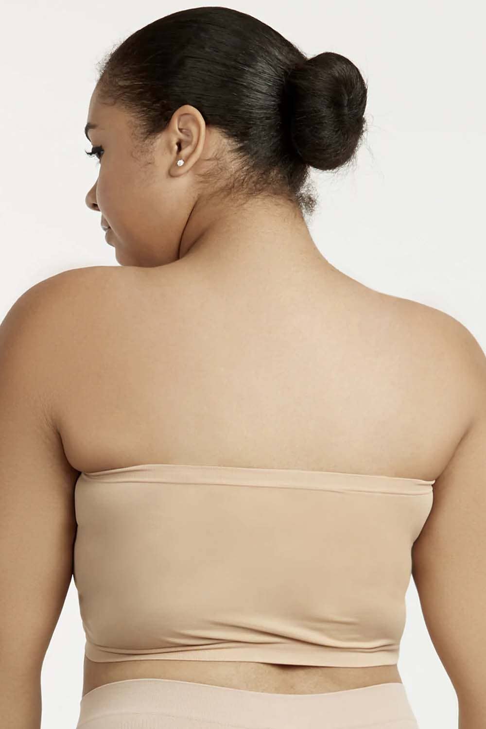 B125 | Seamless Layering Bandeau , Plus Size: Black