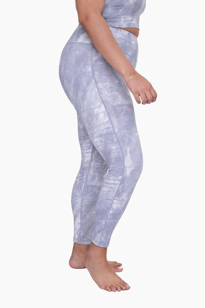CURVY Concrete High-Waist Leggings: GREY / XL:1XL:2XL:3XL (2:2:1:1) a1263p