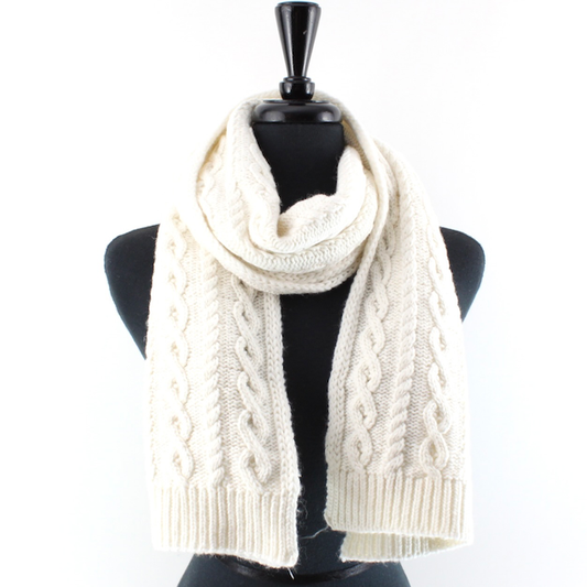 S24152A Cable Knit Scarf