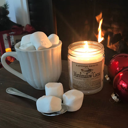 Marshmallow Cocoa Soy Wax Candle 9oz.