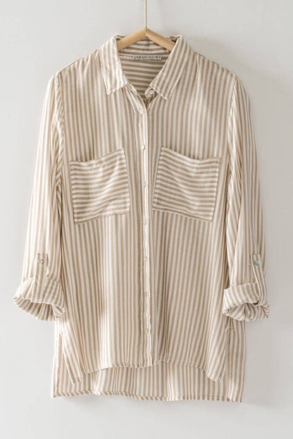 STRIPE BUTTON DOWN SHIRT