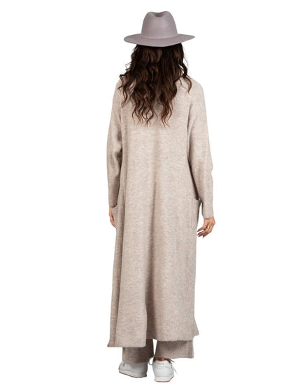 NYJ4164-AVERY SWEATER DUSTER-BLUSH SNOW: XS