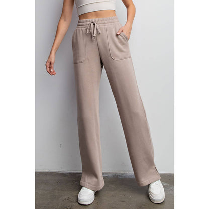 FRENCH TERRY Sky Blue / S STRAIGHT LEG PANTS: