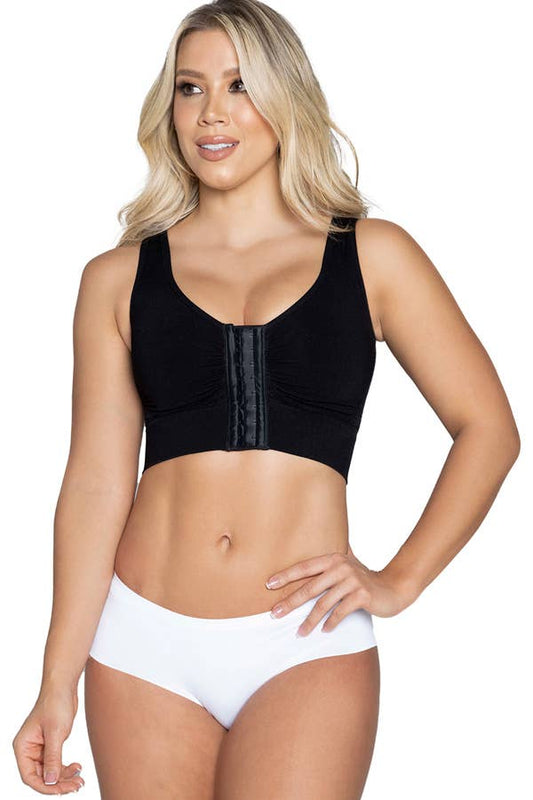 Seamless Bra: Black / 4XL/5XL