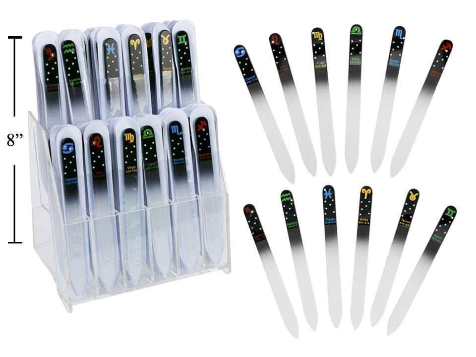 Bodico, Horoscope Glass Nail File,12 styles, 72/dsp