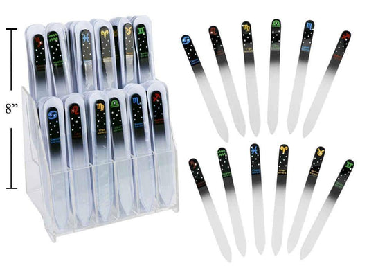 Bodico, Horoscope Glass Nail File,12 styles, 72/dsp