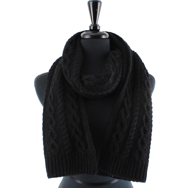 S24152A Cable Knit Scarf