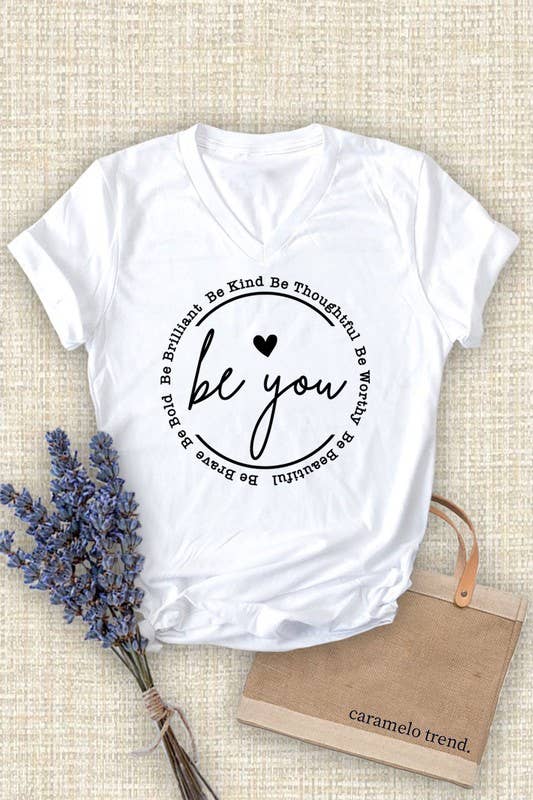 Be you Unisex Short Sleeve V Neck T-Shirt