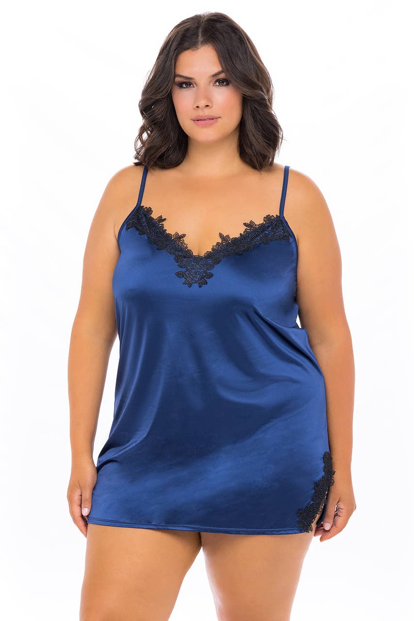 KARLA BABYDOLL: Estate Blue-Black / L/XL