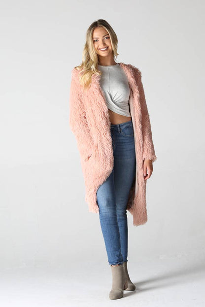 SJ711-ASIS FAUX FUR COAT