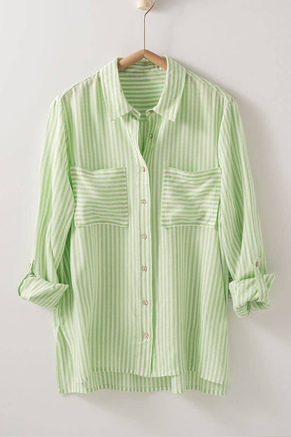 STRIPE BUTTON DOWN SHIRT