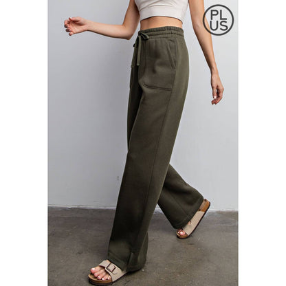 FRENCH TERRY Sky Blue / 3X STRAIGHT LEG PANTS: