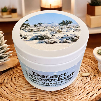 Desert Snowdust Candle | Juniper, Cypress & Sage | Christmas