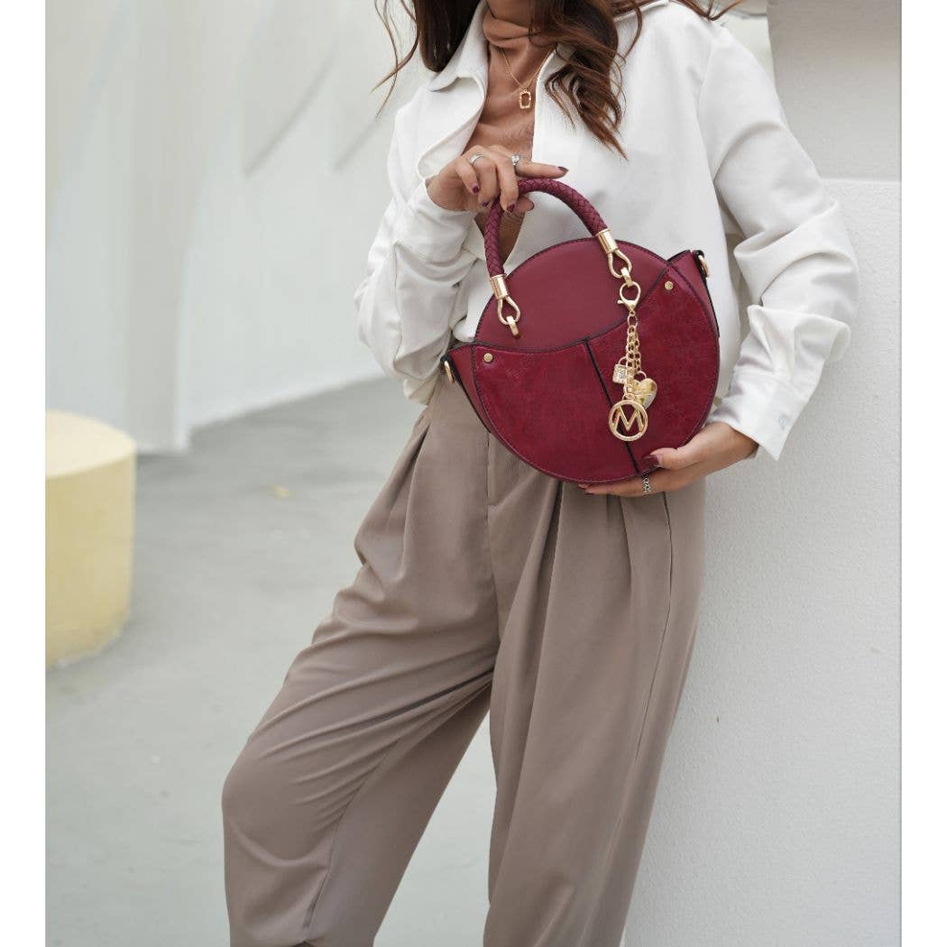 MKF Collection Nobella Crossbody Handbag By Mia K.: Wine