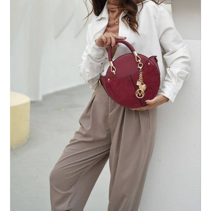 MKF Collection Nobella Crossbody Handbag By Mia K.: Wine