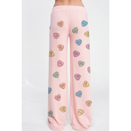 Heart Candy all over soft brushed loungewear set
