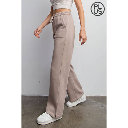 FRENCH TERRY Sky Blue / 2XSTRAIGHT LEG PANTS: