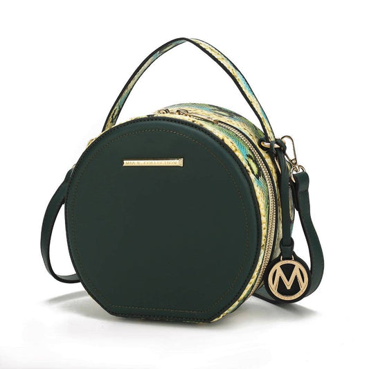 Mallory Crossbody Handbag Vegan Leather Women by Mia k.: Olive