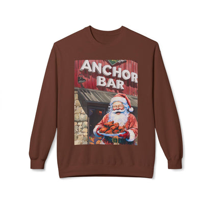 Santa with Wings at Anchor Bar Unisex Cozy Crewneck Sweatshirt