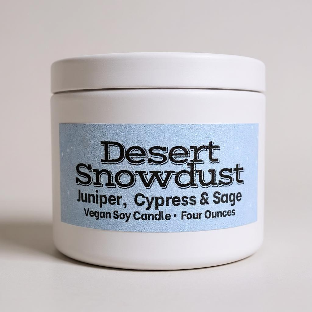 Desert Snowdust Candle | Juniper, Cypress & Sage | Christmas