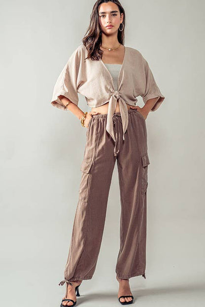 Cargo Chic Straight Leg Pant