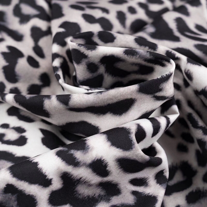 Elegant French Print Crew Neck Midi Dress_CWDMD5823