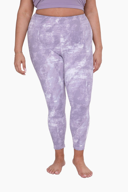 CURVY Concrete High-Waist Leggings: GREY / XL:1XL:2XL:3XL (2:2:1:1) a1263p